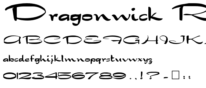 Dragonwick Regular font